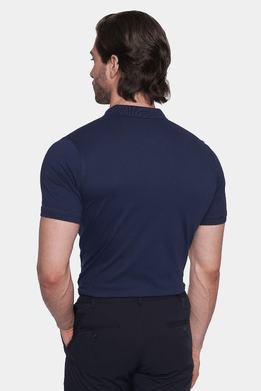 The Mercerized Cotton Polo (Deep Sea)