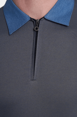 The Mercerized Polo (Nautical Blue)