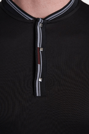 The Mercerized Cotton Polo (Race Black)
