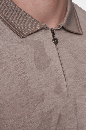 The Mercerized Cotton Polo (Pale Beige)