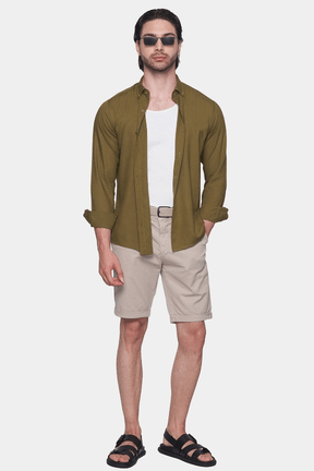 Premium Cotton Dress Shirt (Earth)