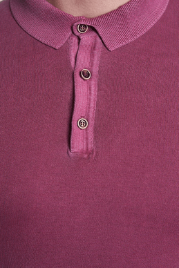 The Mercerized Cotton Polo (Fuschia)