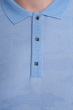 The Mercerized Cotton Polo (Summer Sky Blue)
