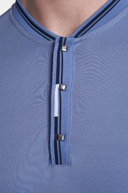 Mercerized cotton polo (Powder Blue)