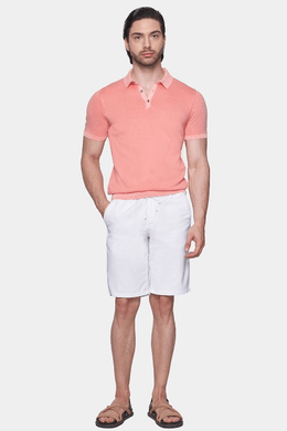 The Mercerized Cotton Polo (Salmon Orange)