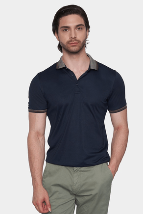 The Mercerized Cotton Polo (Navy Olive)