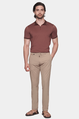 The Mercerized Cotton Polo (Brick)