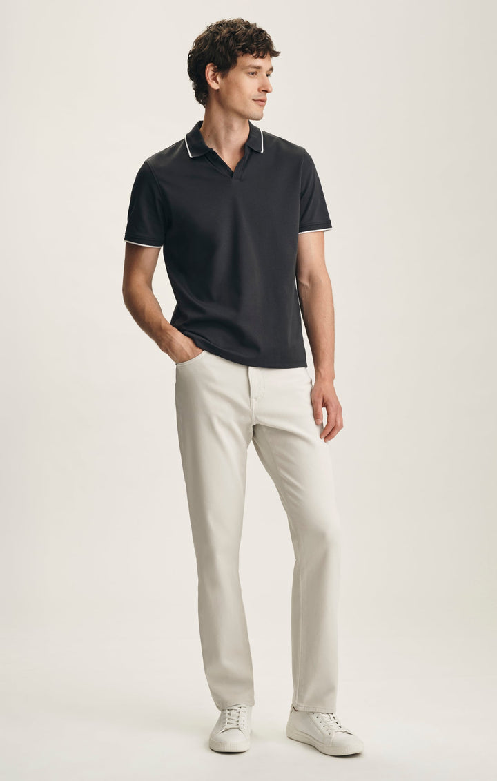 Charisma Relaxed Straight Pants In Bone Cloud Luxe