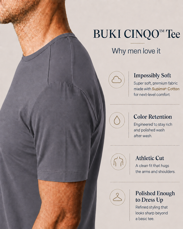 Buki State of the Art Supima Tee - Raven