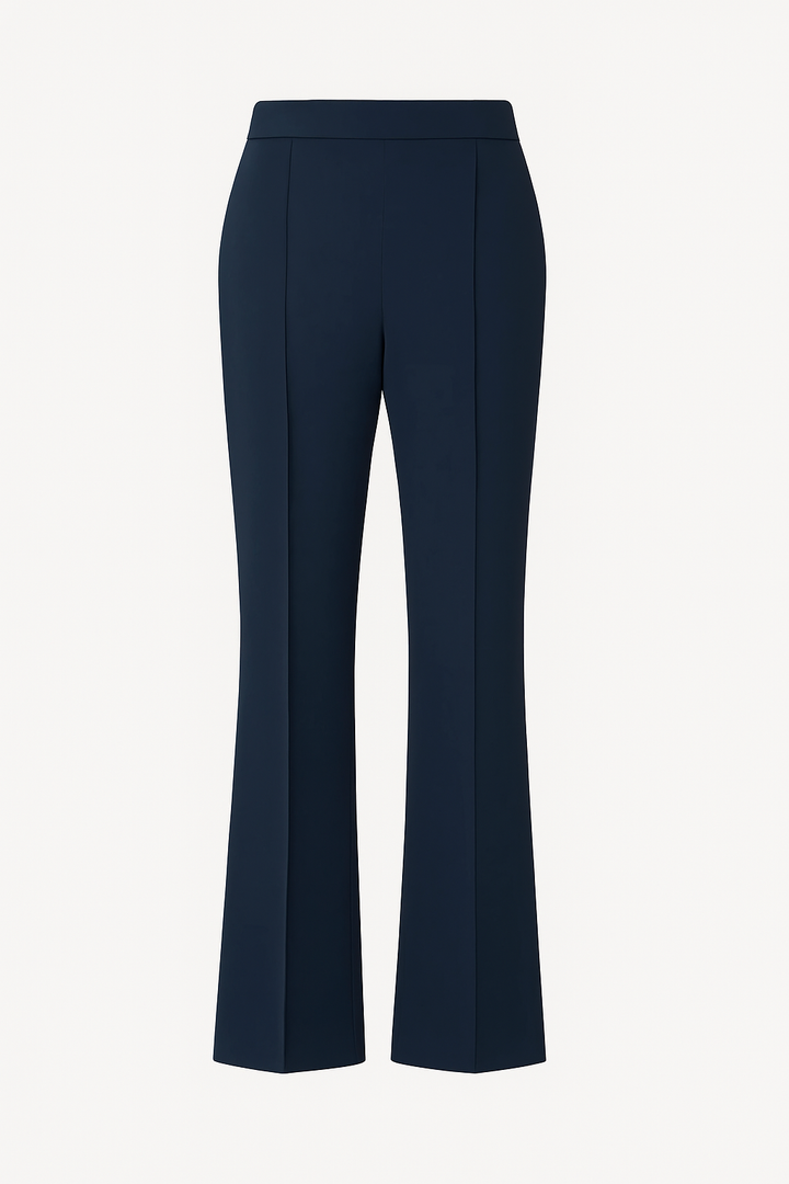 Pintuck wide leg pant