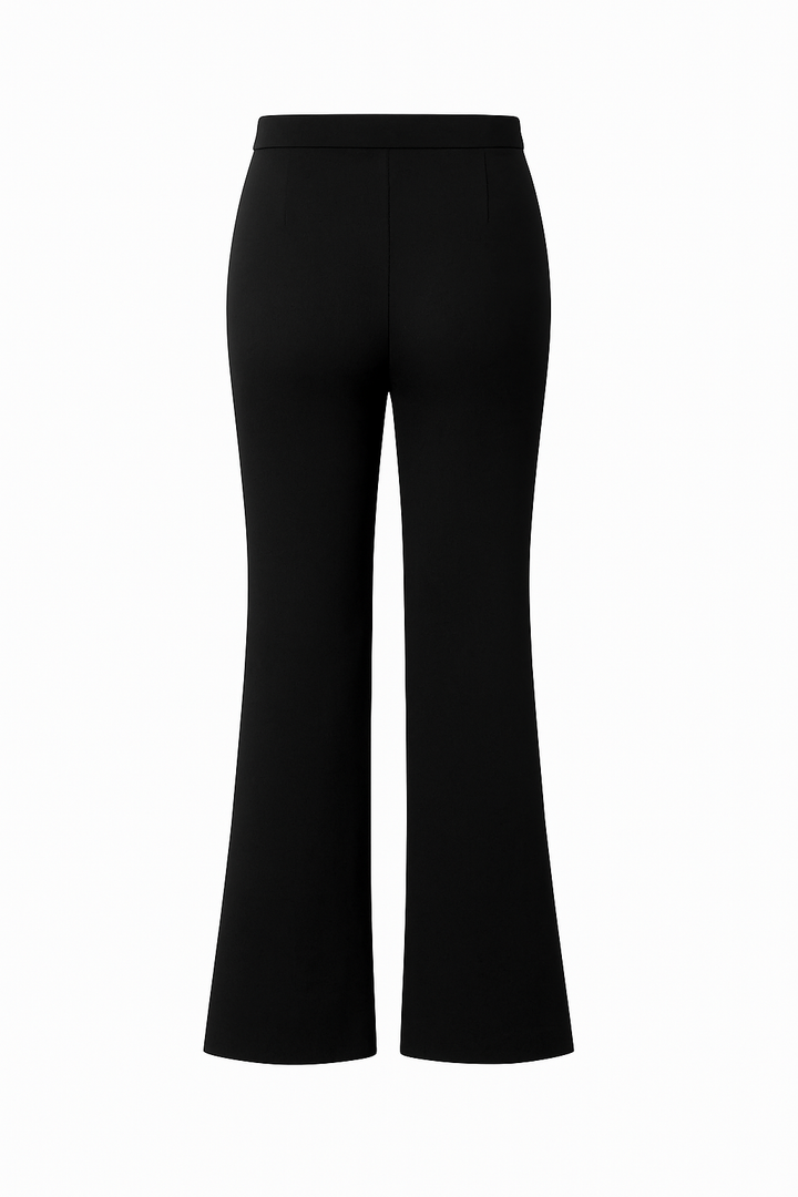 Pintuck wide leg pant
