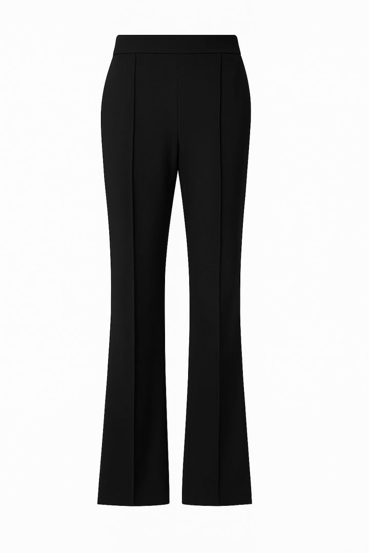 Pintuck wide leg pant