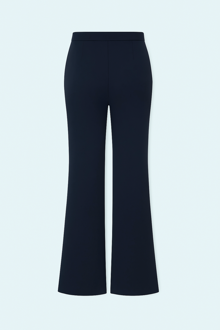Pintuck wide leg pant