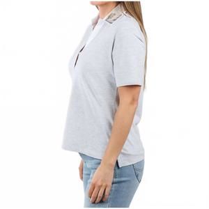 Sequin Collar Short Sleeve Polo Shirt