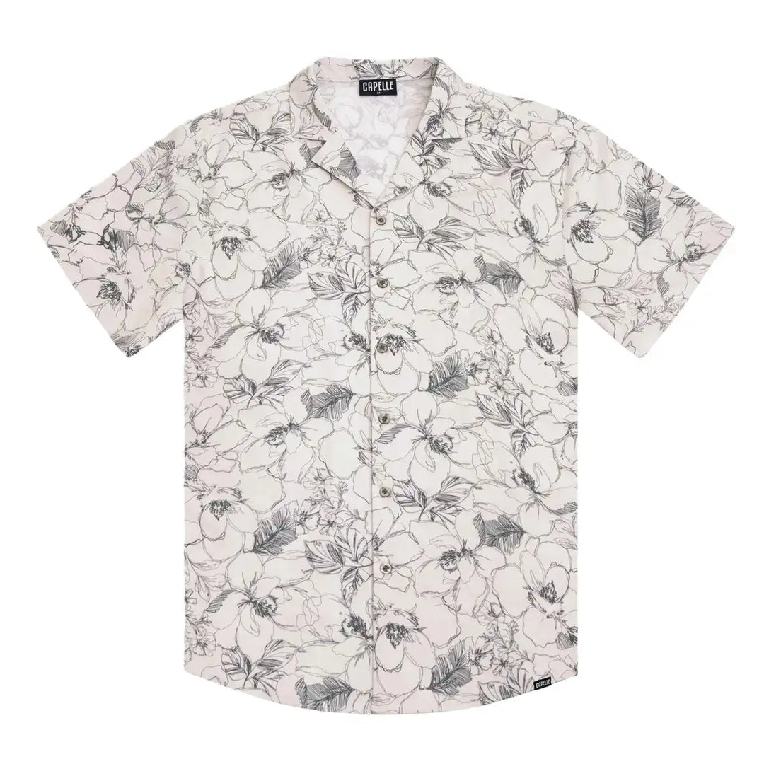 Secret Garden Men's Button Down Resort Shirt, Modern Fit