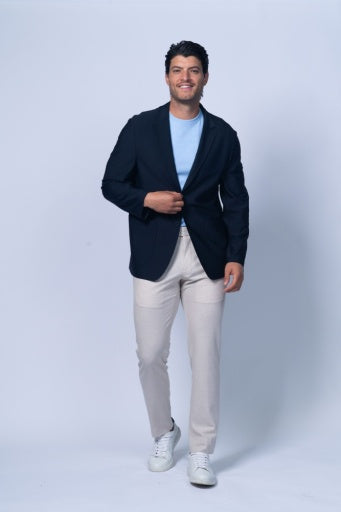 Portofino Navy Ultra Stretch Nylon Blazer