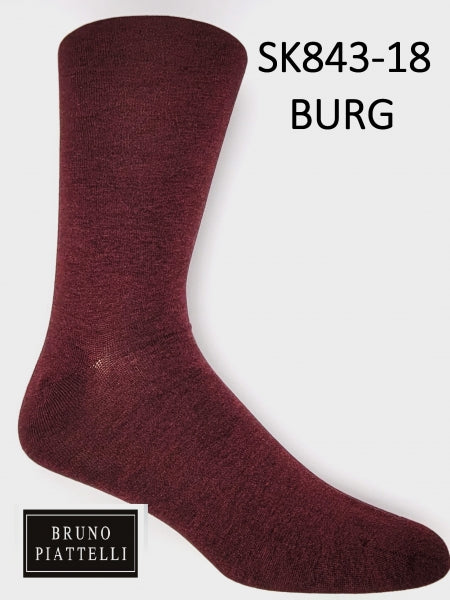 Bruno Piattelli Solid Mercerized Max Needle Sock
