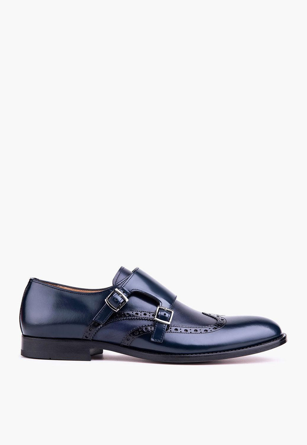 Stunner Double Monk Navy - SEPOL Shoes