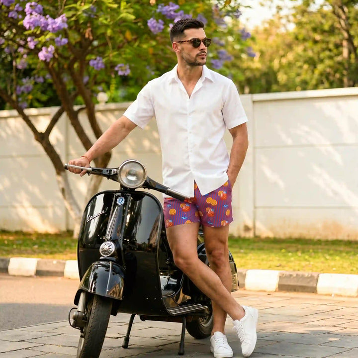 Arctic White Men's Button Down Resort Shirt, Modern Fit