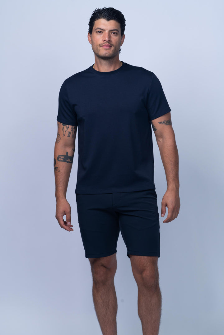 Virginia Ultraflex Mercerized Cotton Polo in Navy
