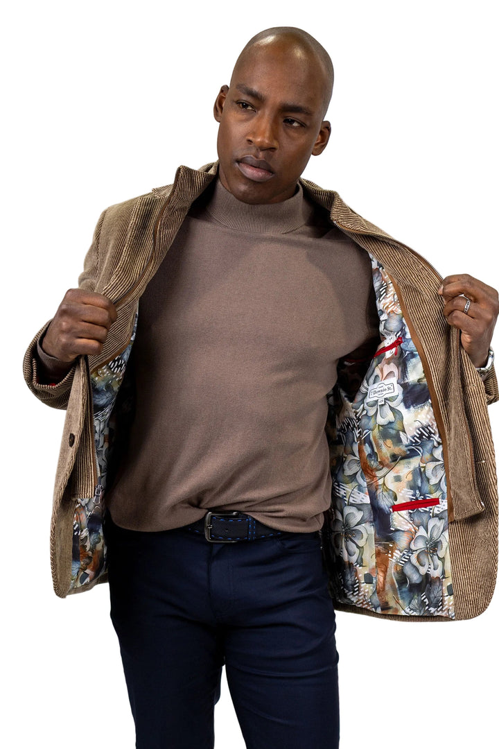 Lorenzo Cocoa Stretch Corduroy Hybrid Sport Coat - alternate view