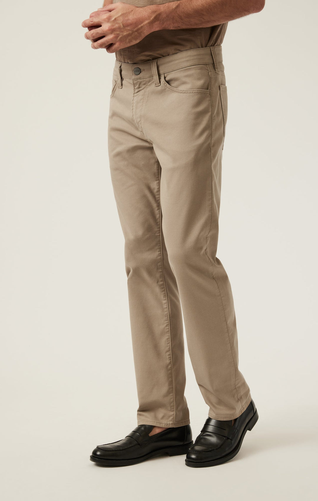 Charisma Relaxed Straight Pants - Sand Coolmax