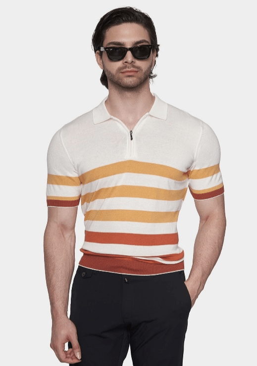 The Mercerized Cotton Polo (Sunset)