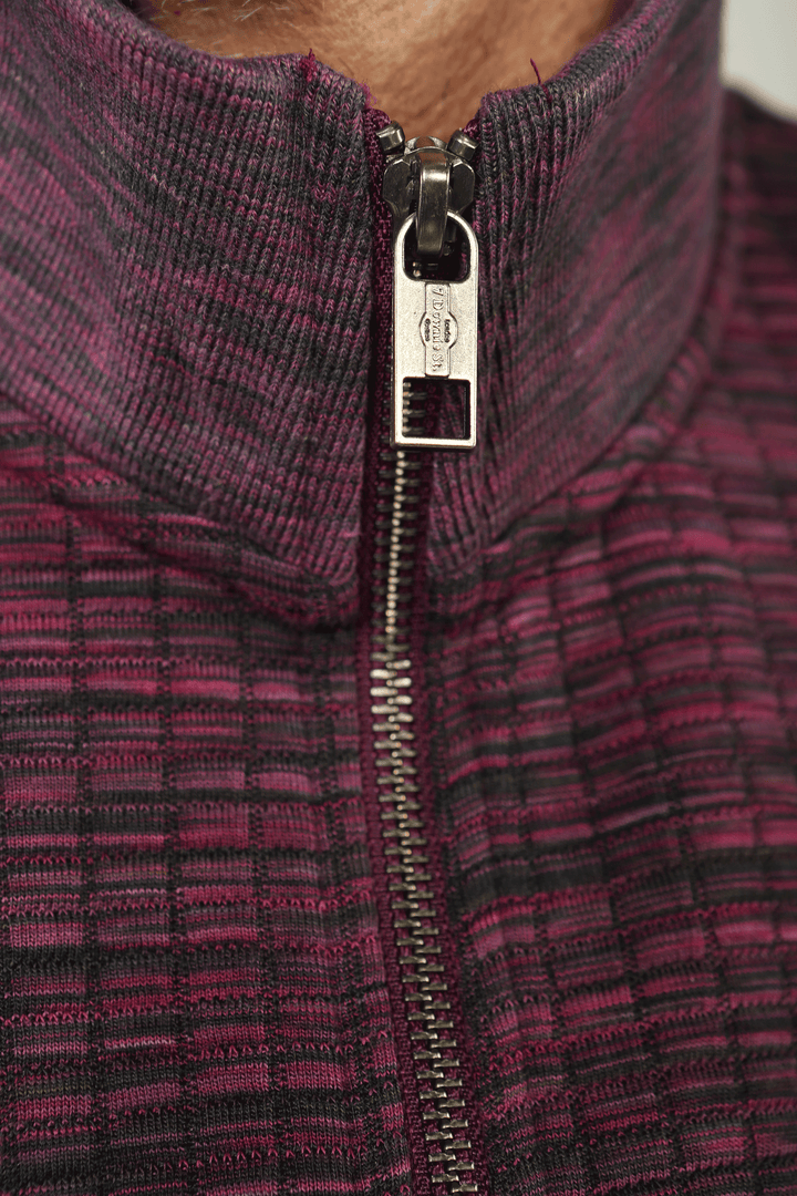 Brixton Plum Full Zip Sweater - 7 Downie St.®