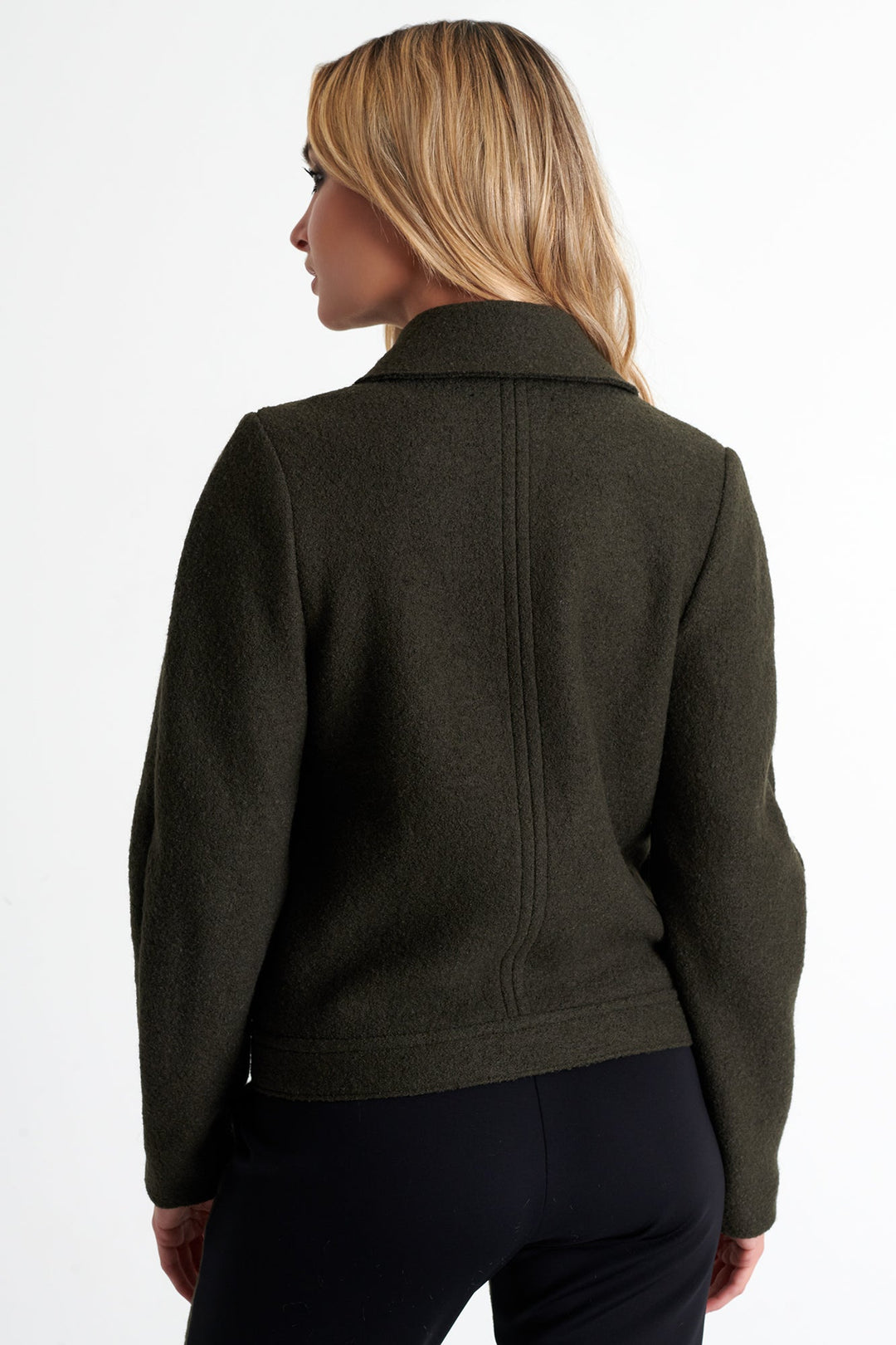 52176-79-600 - Zip-Up Wool Jacket 02 / 600 Khaki / 100% WOOL