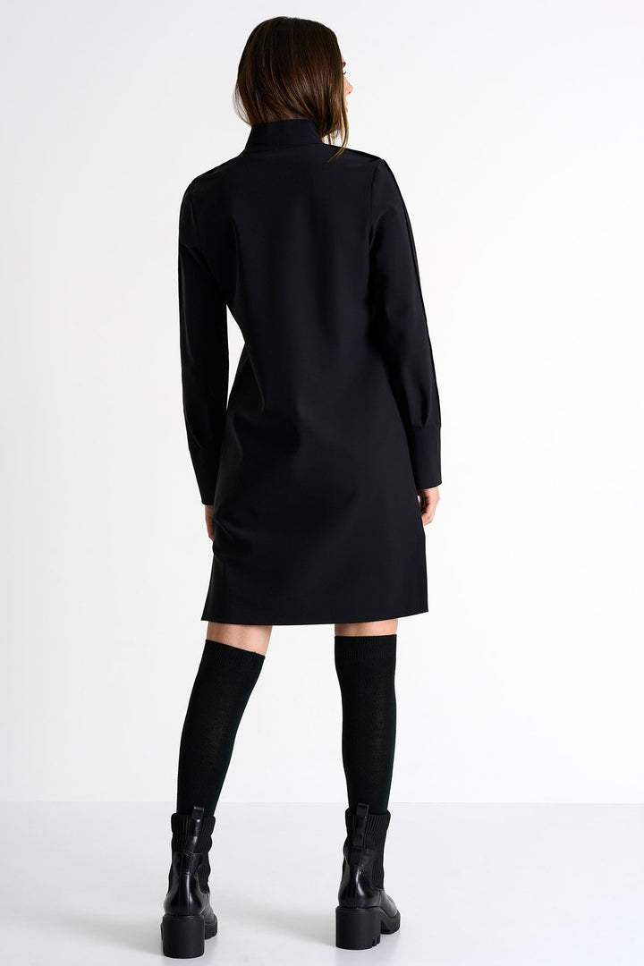 52286-66-800 - Long Sleeve Dress 2 / 800 Caviar / 75% POLYAMIDE, 25% ELASTANE