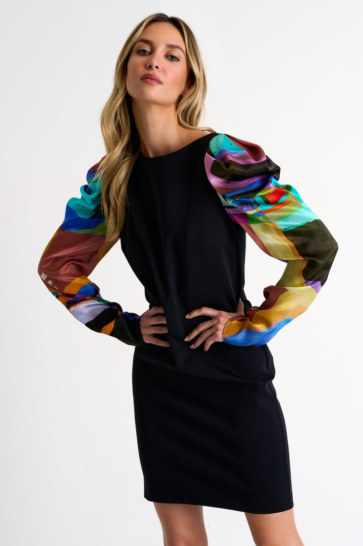 Glamorous Puff-Sleeve Dress - 52337-69-953 02 / 953 Sunny / 75% POLYAMIDE, 25% ELASTANE