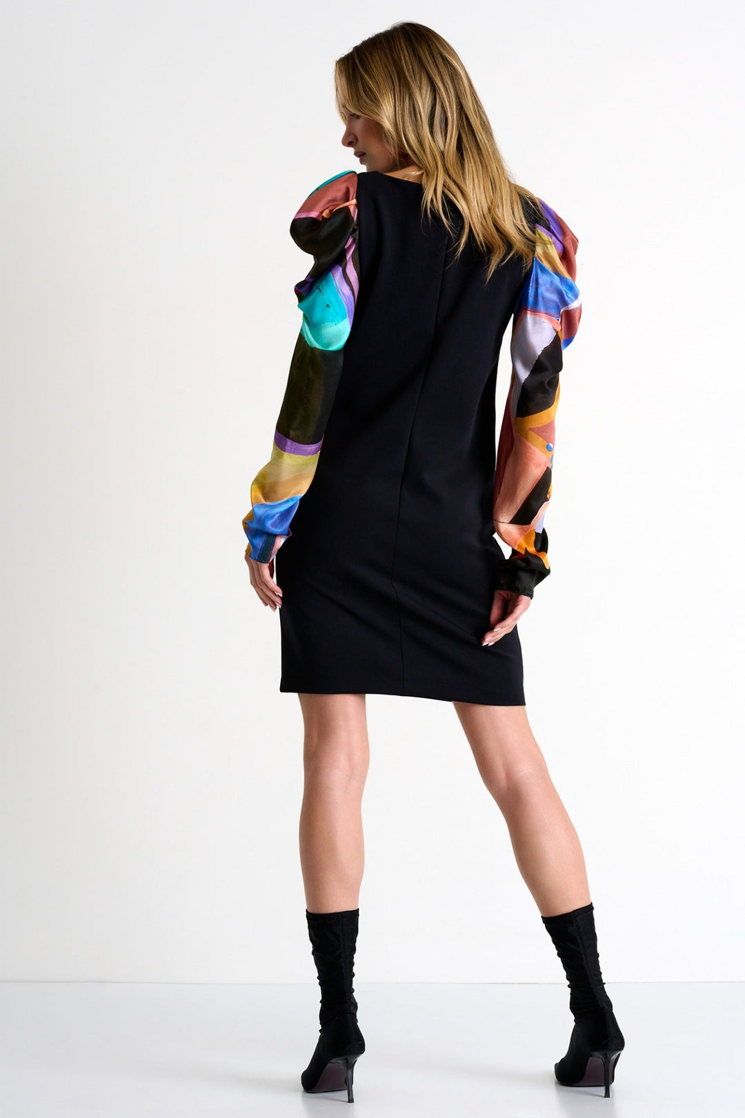 Glamorous Puff-Sleeve Dress - 52337-69-953 02 / 953 Sunny / 75% POLYAMIDE, 25% ELASTANE