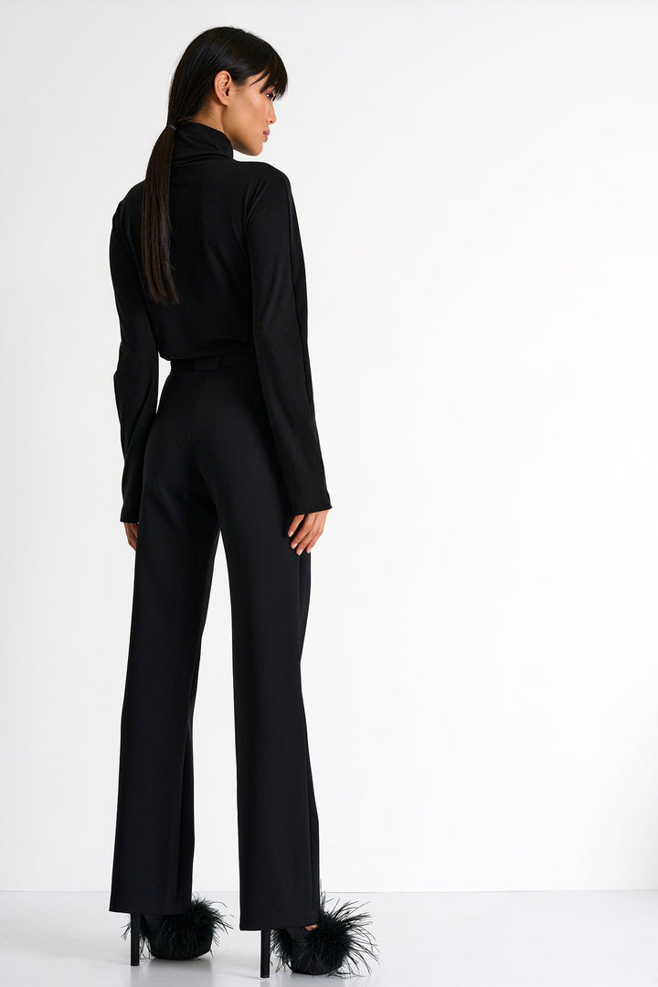Elegant Belted Pants - 52367-52-800 02 / 800 Caviar / 75% POLYAMIDE, 25% ELASTANE
