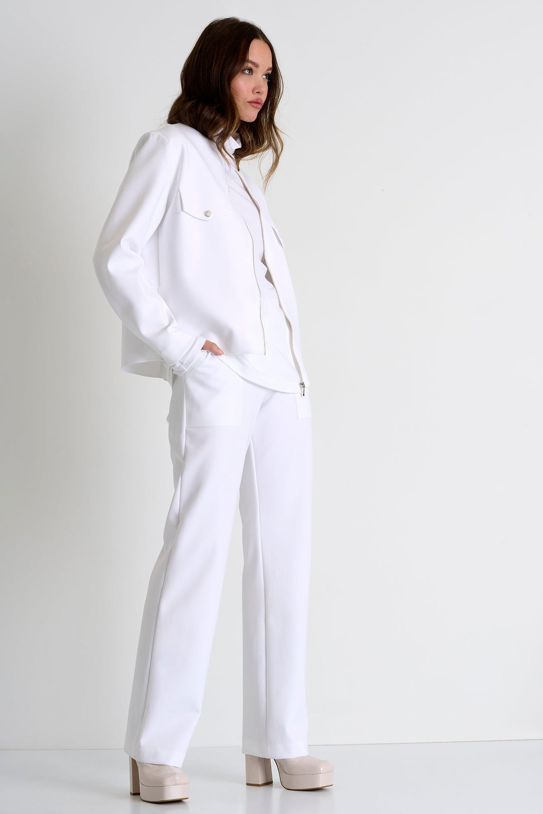 Lightweight Bomber Jacket - 52367-81-000 02 / 000 White / 75% POLYAMIDE, 25% ELASTANE