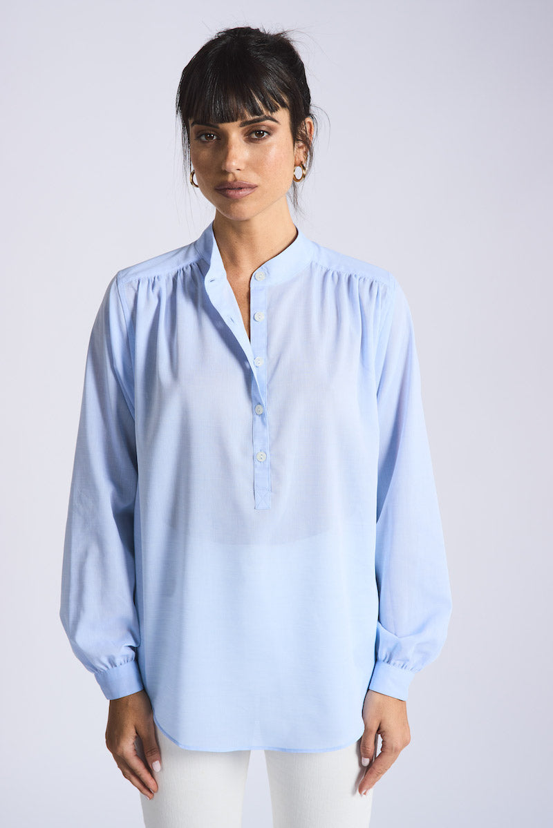 BOHO SHIRT: TRUE BLUE