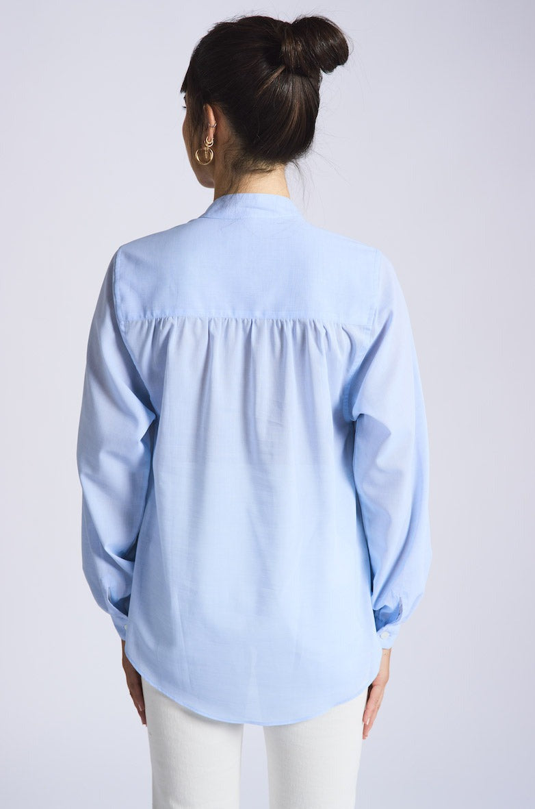 BOHO SHIRT: TRUE BLUE