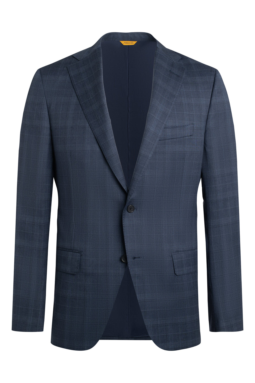 Slate Blue Plaid Suit