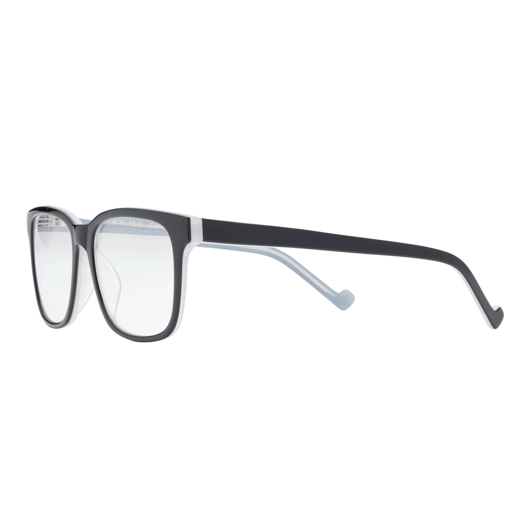 transition reading glasses oversized black gray