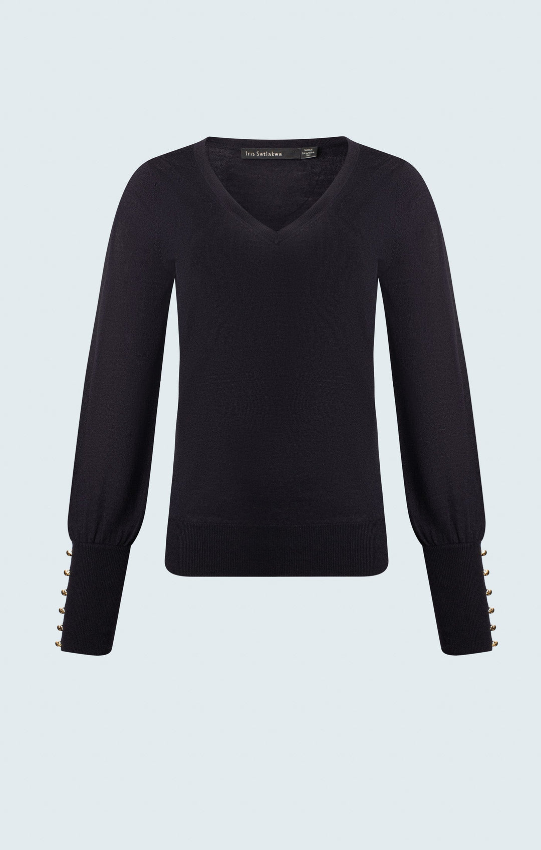 Merino blend v-neck sweater