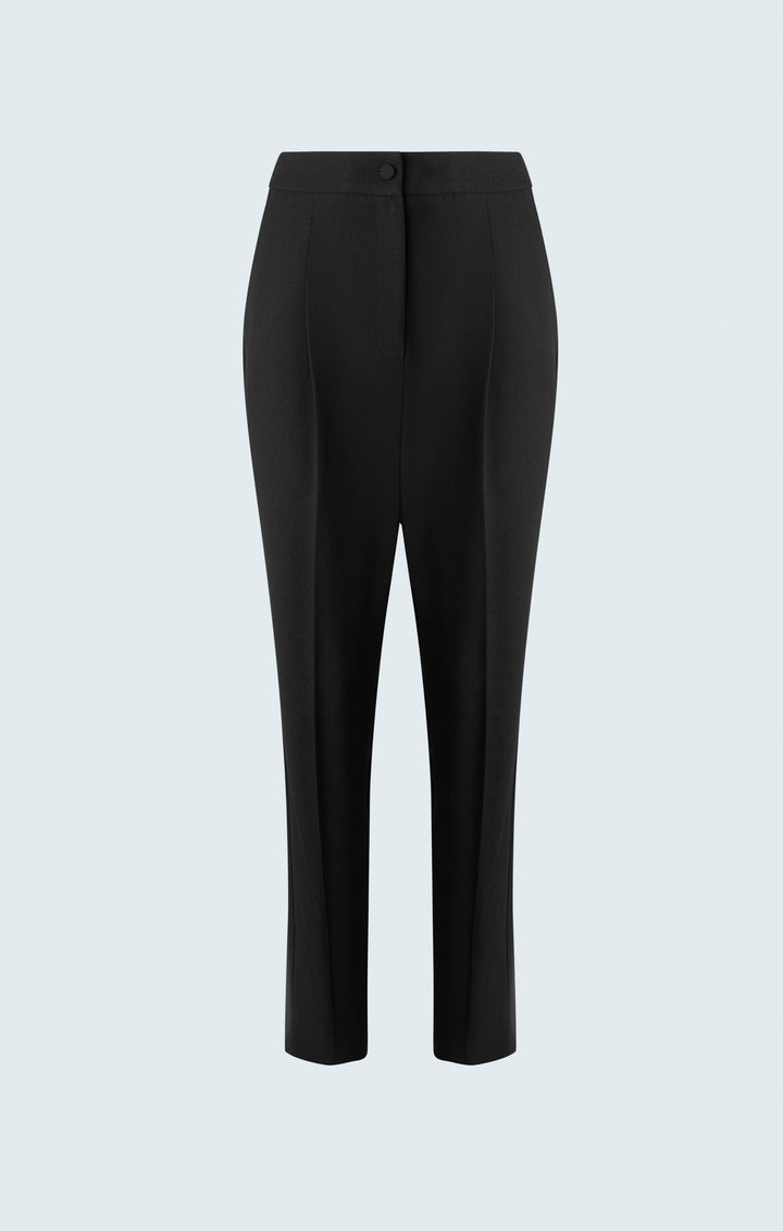 Crop pant with front pleat