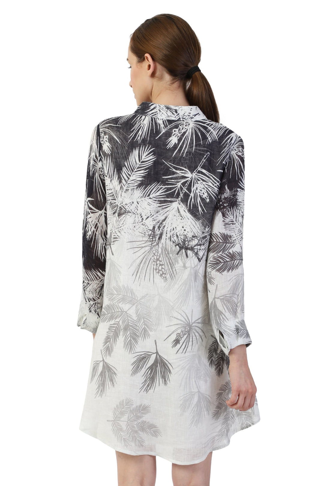 Black And White Jungle Shirt Dress