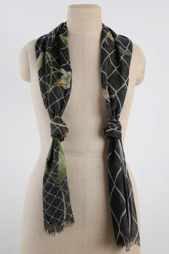 Printed Silk Cashmere Scarf