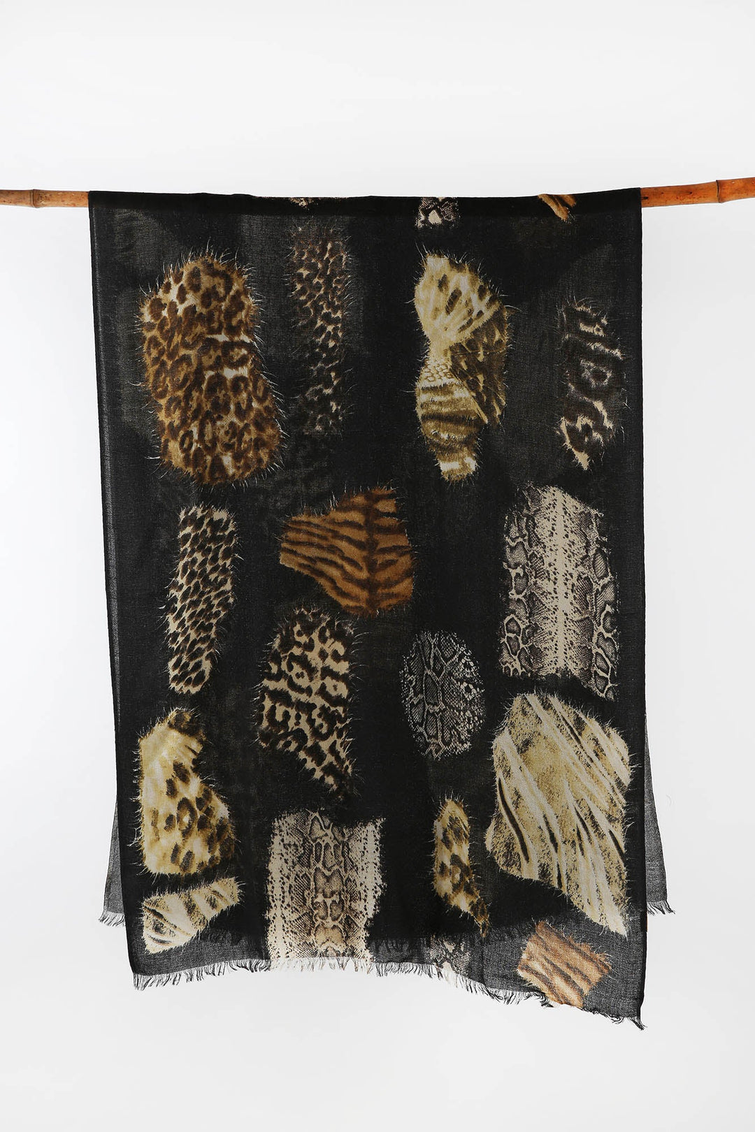 Animal Print Cashmere Scarf