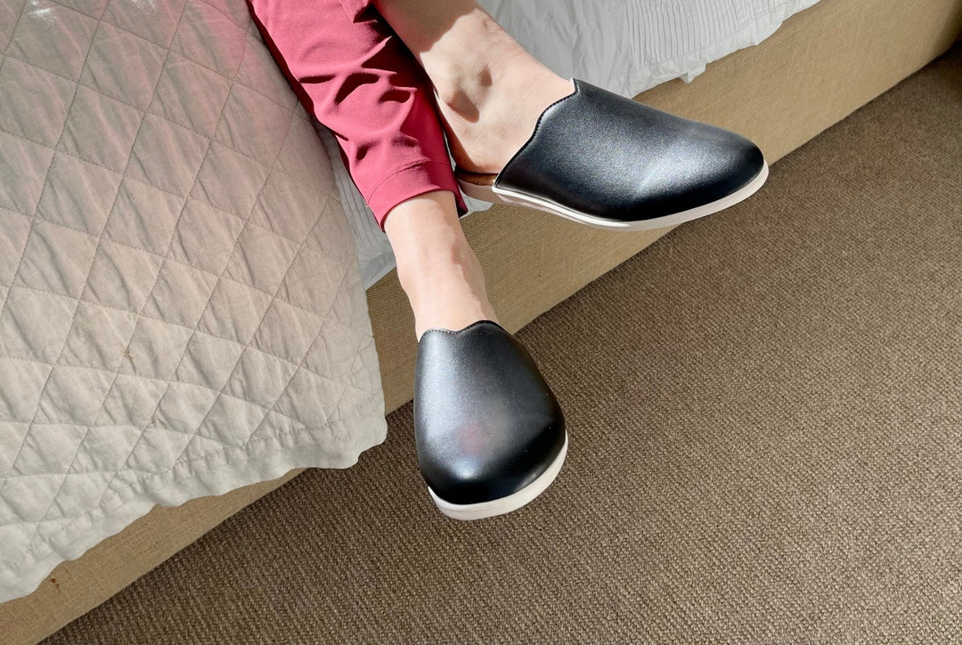 House Mules | Black - Dooeys - Women's House Shoes