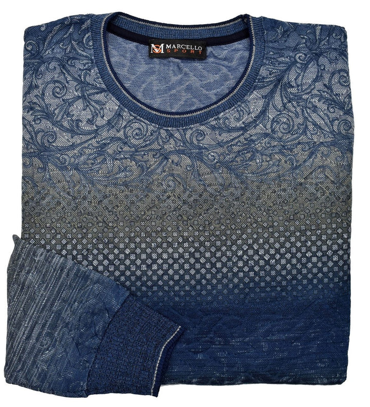 604 Cotton Stretch Lightweight Sweater - Marcello Sport